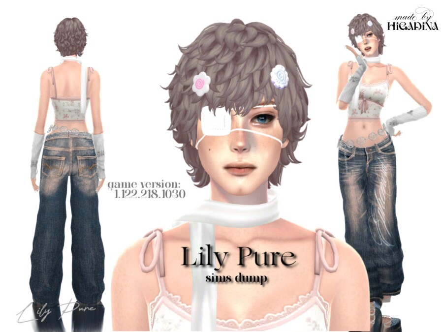 Lily Pure by HiGadina для Sims 4