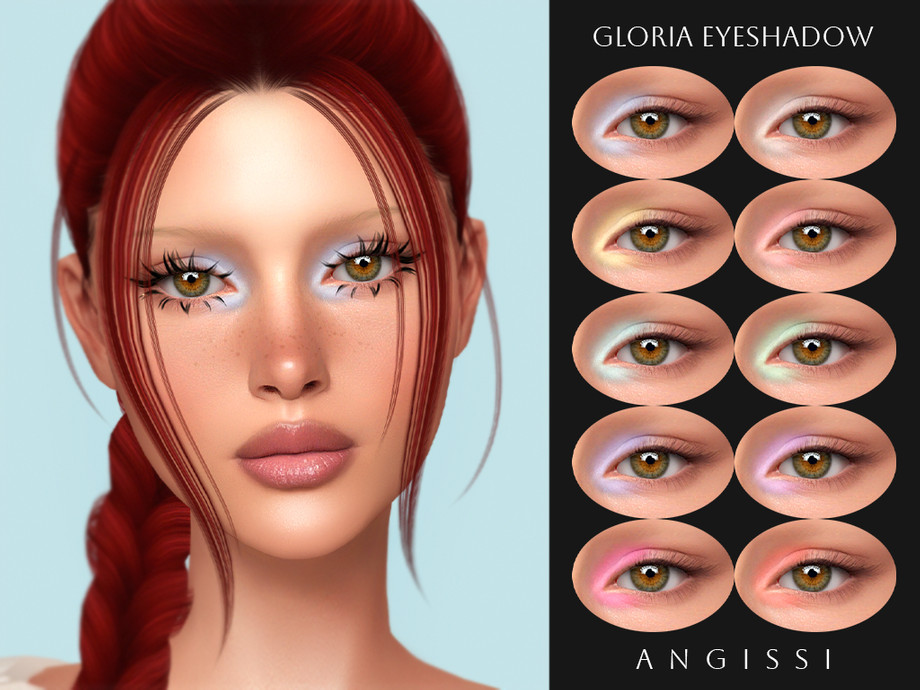 Тени и линзы Gloria для Sims 4