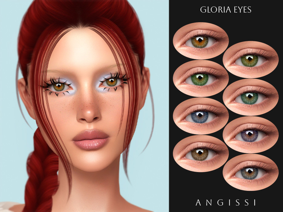 Тени и линзы Gloria для Sims 4