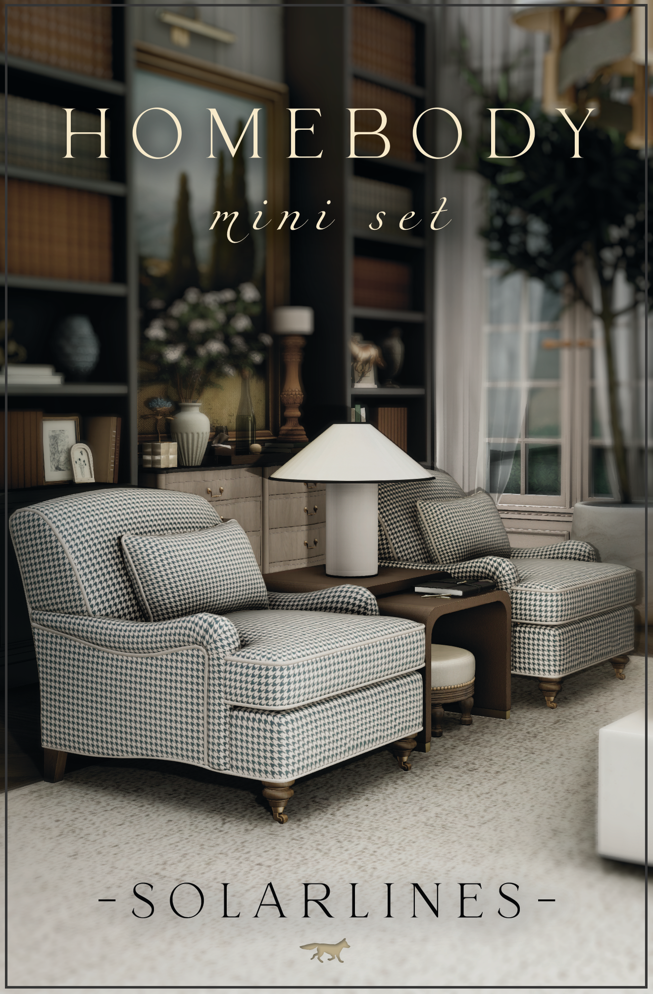 Мебель для гостиной HOMEBODY - mini set для Sims 4