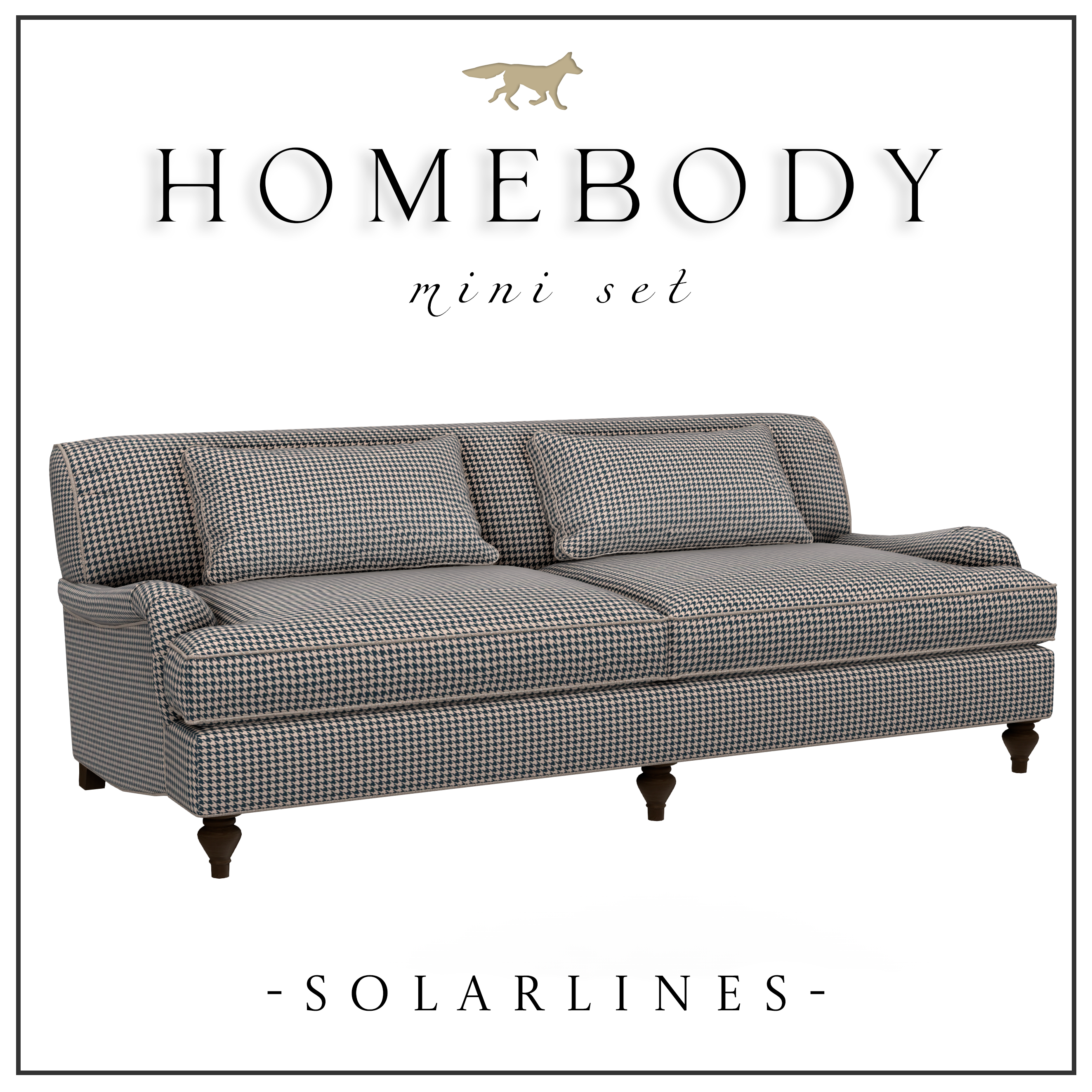 Мебель для гостиной HOMEBODY - mini set для Sims 4