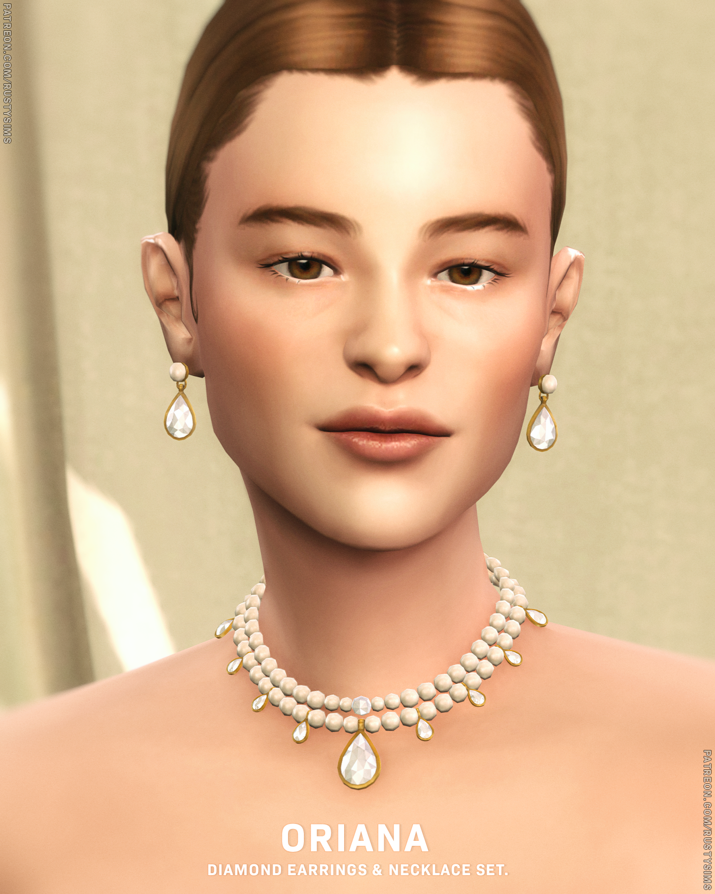 Ювелирный комплект Oriana Jewelry Set для Sims 4