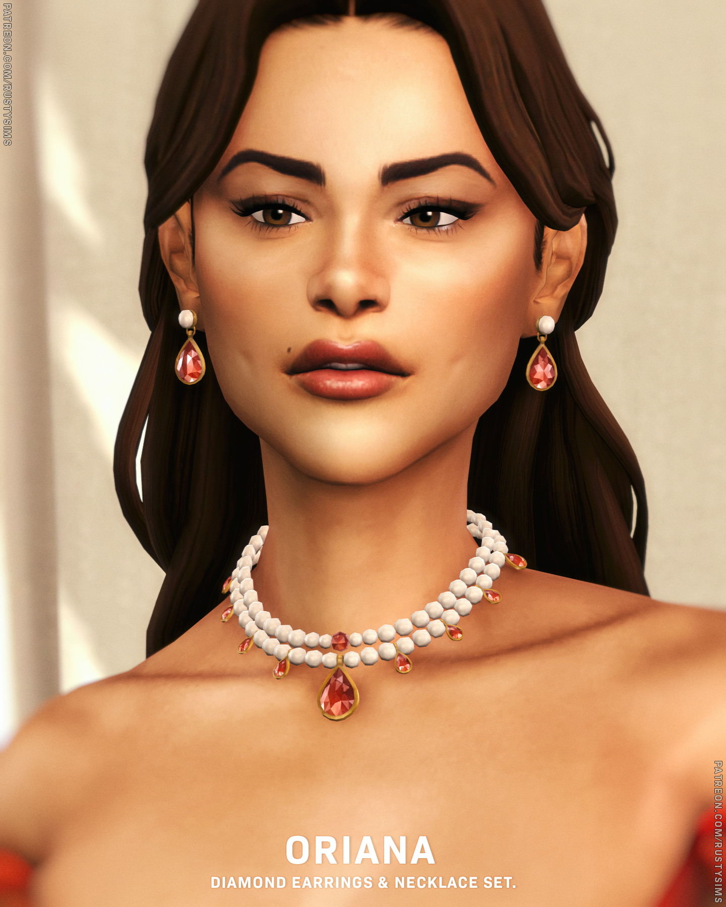 Ювелирный комплект Oriana Jewelry Set для Sims 4
