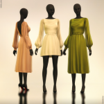 Платья для симочек 2026 Laine See-Thru Dress для Sims 4 Платья для симочек 2026 Laine See-Thru Dress для Sims 4