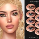Линзы и подводка Evelyn для Sims 4 Линзы и подводка Evelyn для Sims 4