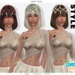 Женская прическа Coastal Escape Coast Bob Hairstyle для Sims 4 Женская прическа Coastal Escape Coast Bob Hairstyle для Sims 4