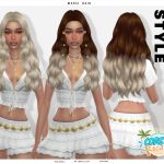 Женская прическа Coastal Escape Maris Bubble Braid Hairstyle для Sims 4 Женская прическа Coastal Escape Maris Bubble Braid Hairstyle для Sims 4