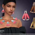 Комплект Клеопатры Arcane Illusions - Egyptian Coral and Hardstone Fan для Sims 4