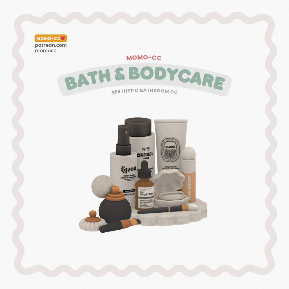 Набор декора для ванной комнаты BATH & BODY CARE для Sims 4