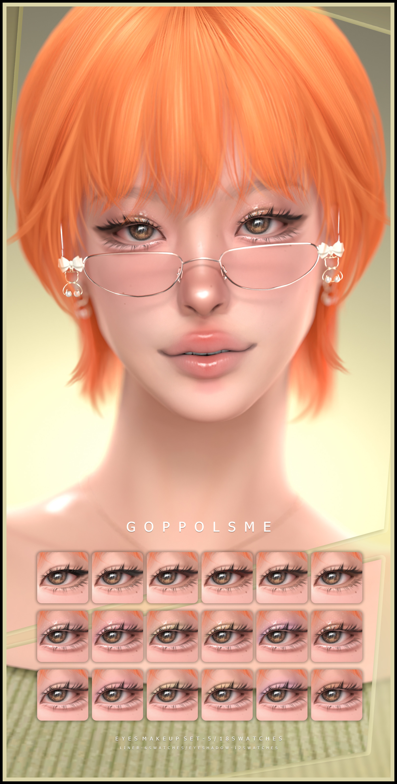 Макияж глаз MAKEUP SET 5 для Sims 4