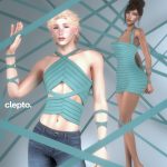 Топ для симов и платье для симочки Bandage Collection для Sims 4 Топ для симов и платье для симочки Bandage Collection для Sims 4