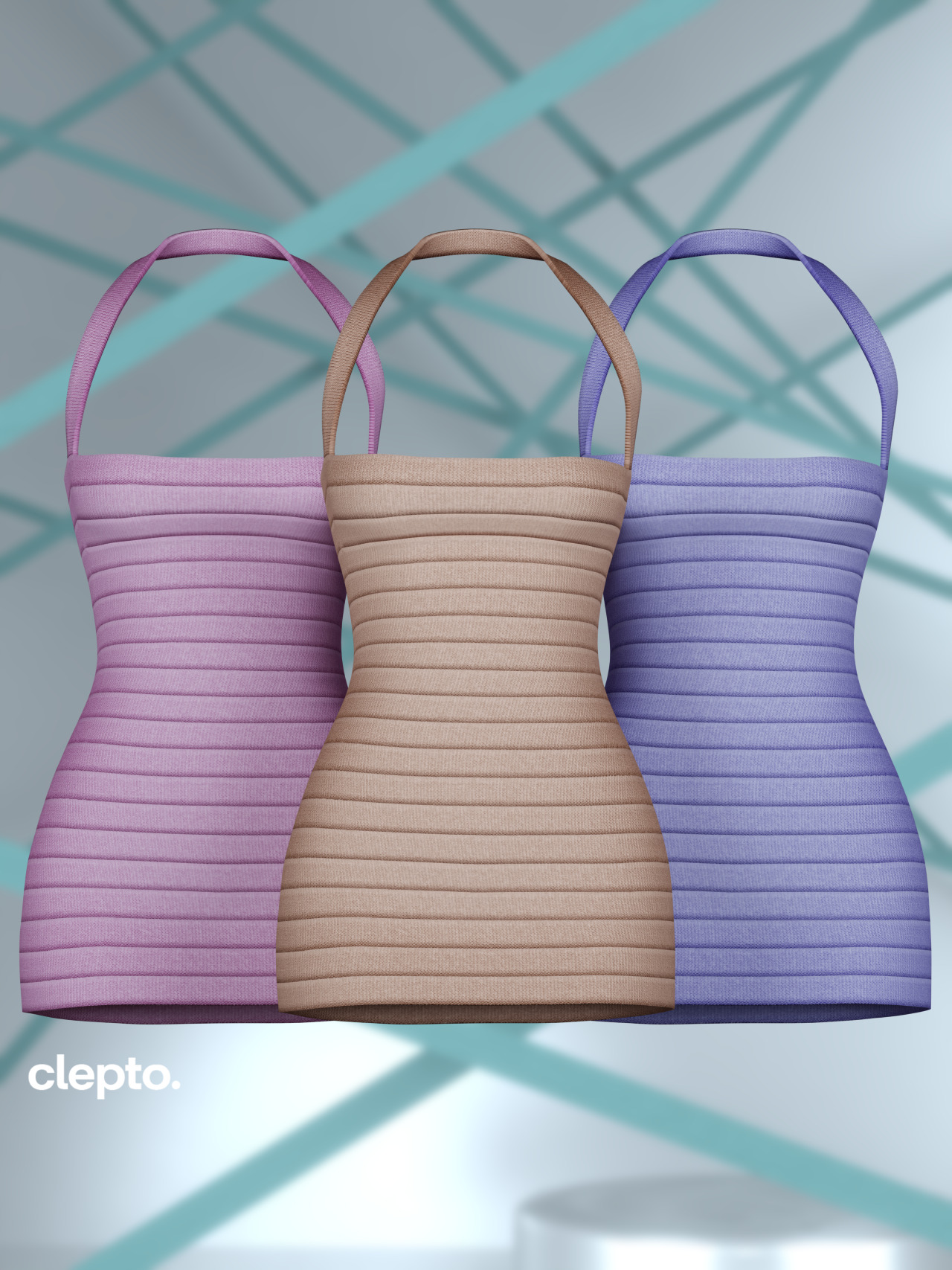 Топ для симов и платье для симочки Bandage Collection для Sims 4