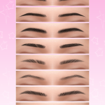 Набор бровей brows13-20 для Sims 4 Набор бровей brows13-20 для Sims 4