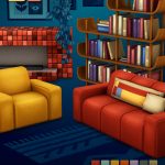 Гостиная Technicolor Living для Sims 4 Гостиная Technicolor Living для Sims 4