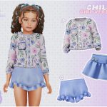 Весенний комплект для девочек, малышек и младенцев Charming Bunny Springtime для Sims 4 Весенний комплект для девочек, малышек и младенцев Charming Bunny Springtime для Sims 4