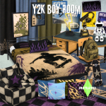 Комната для подростка Y2K Boy Room для Sims 4