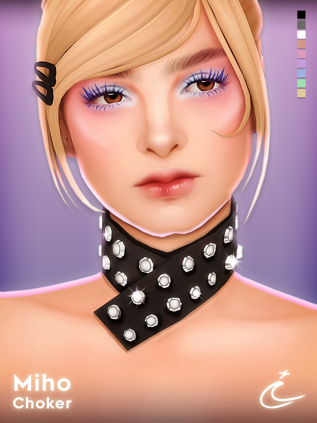 Чокер для симочек MIHO CHOKER для Sims 4