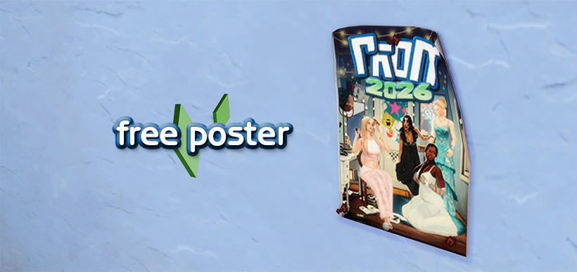 Постер PROM 2026 для Sims 4