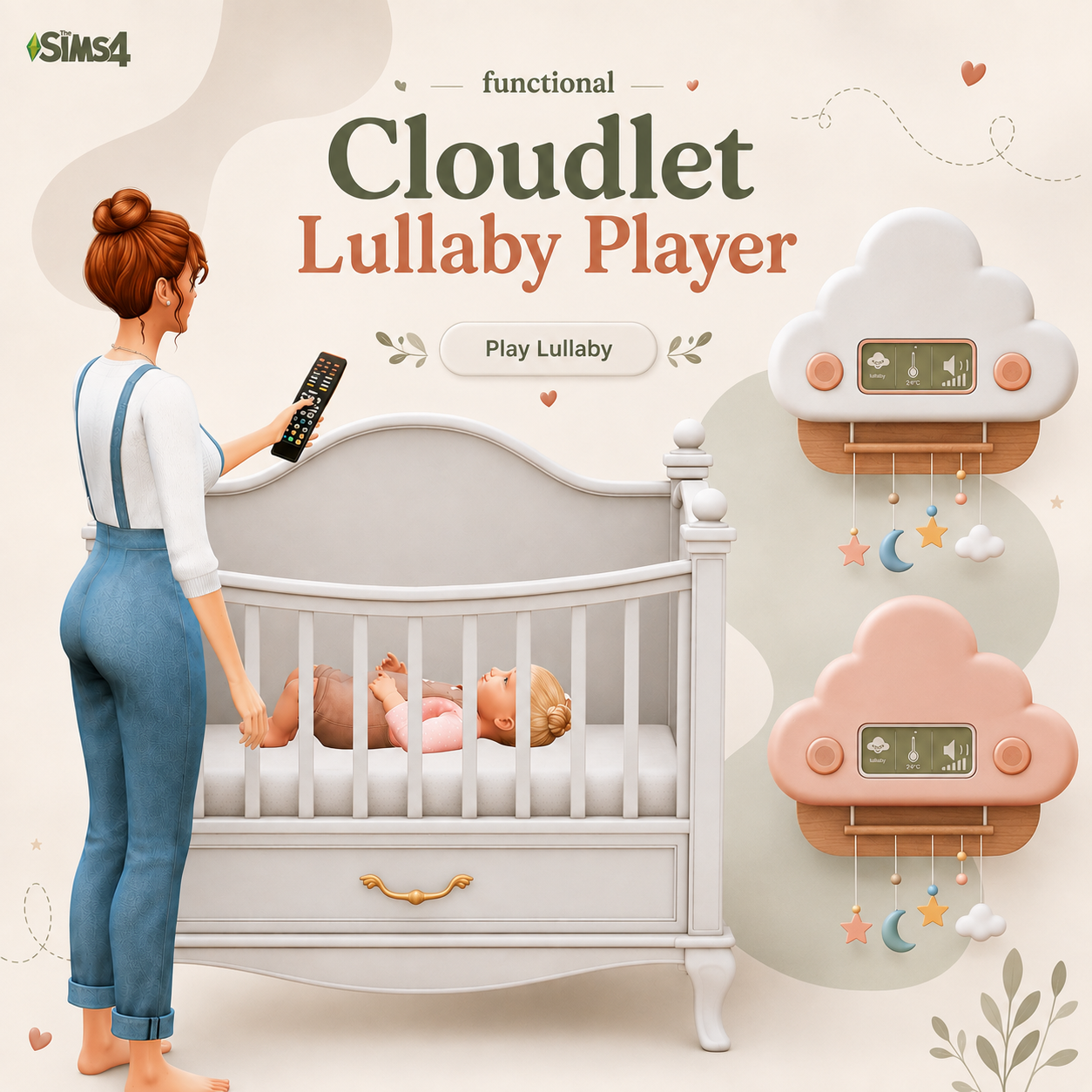 Колонка для детской Cloudlet Lullaby Player для Sims 4