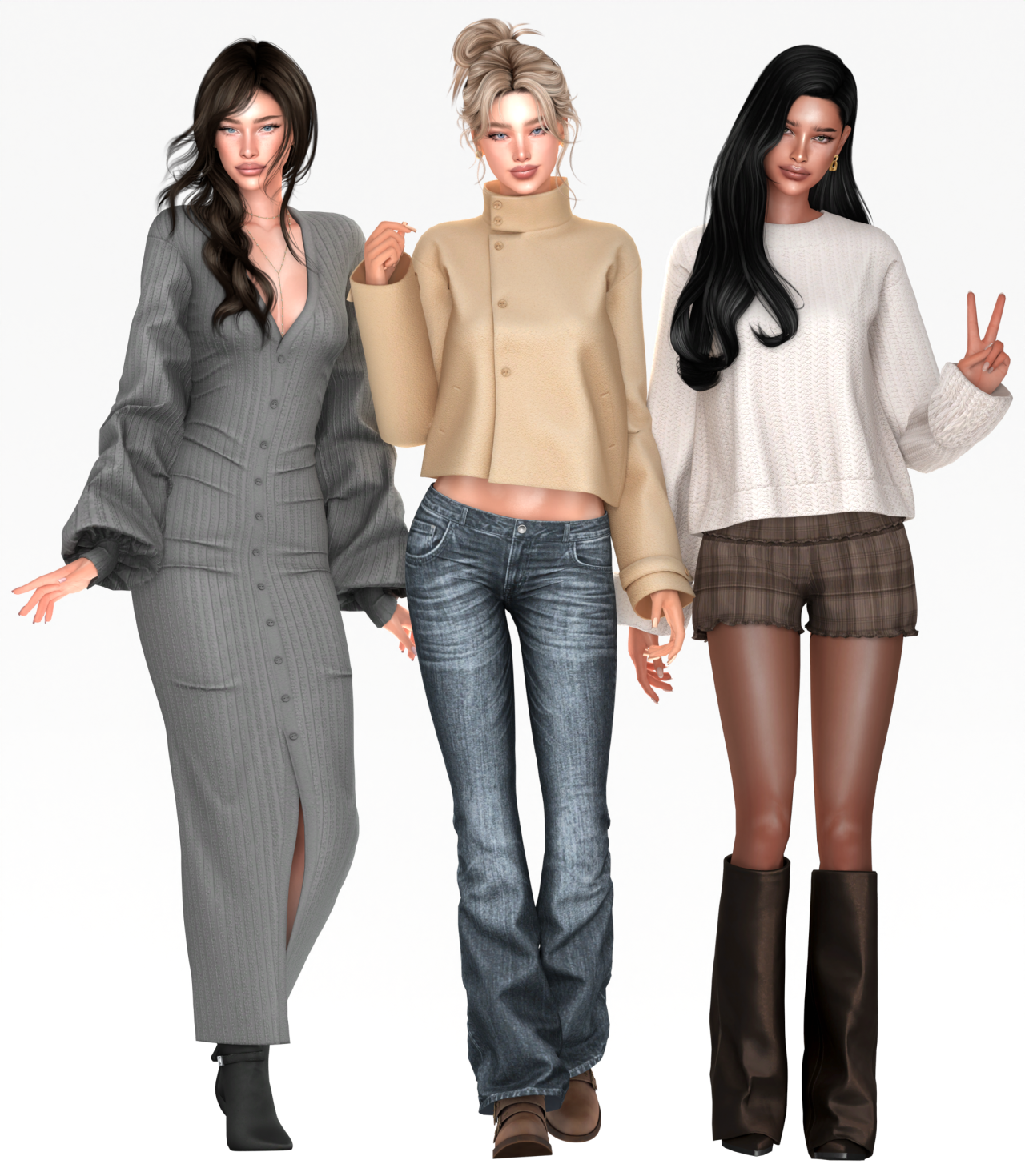 Осенний мини-сет Fading Warmth Set для Sims 4