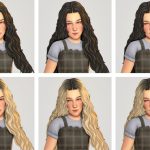 Набор причесок для девочек Eden Hair для Sims 4 Набор причесок для девочек Eden Hair для Sims 4