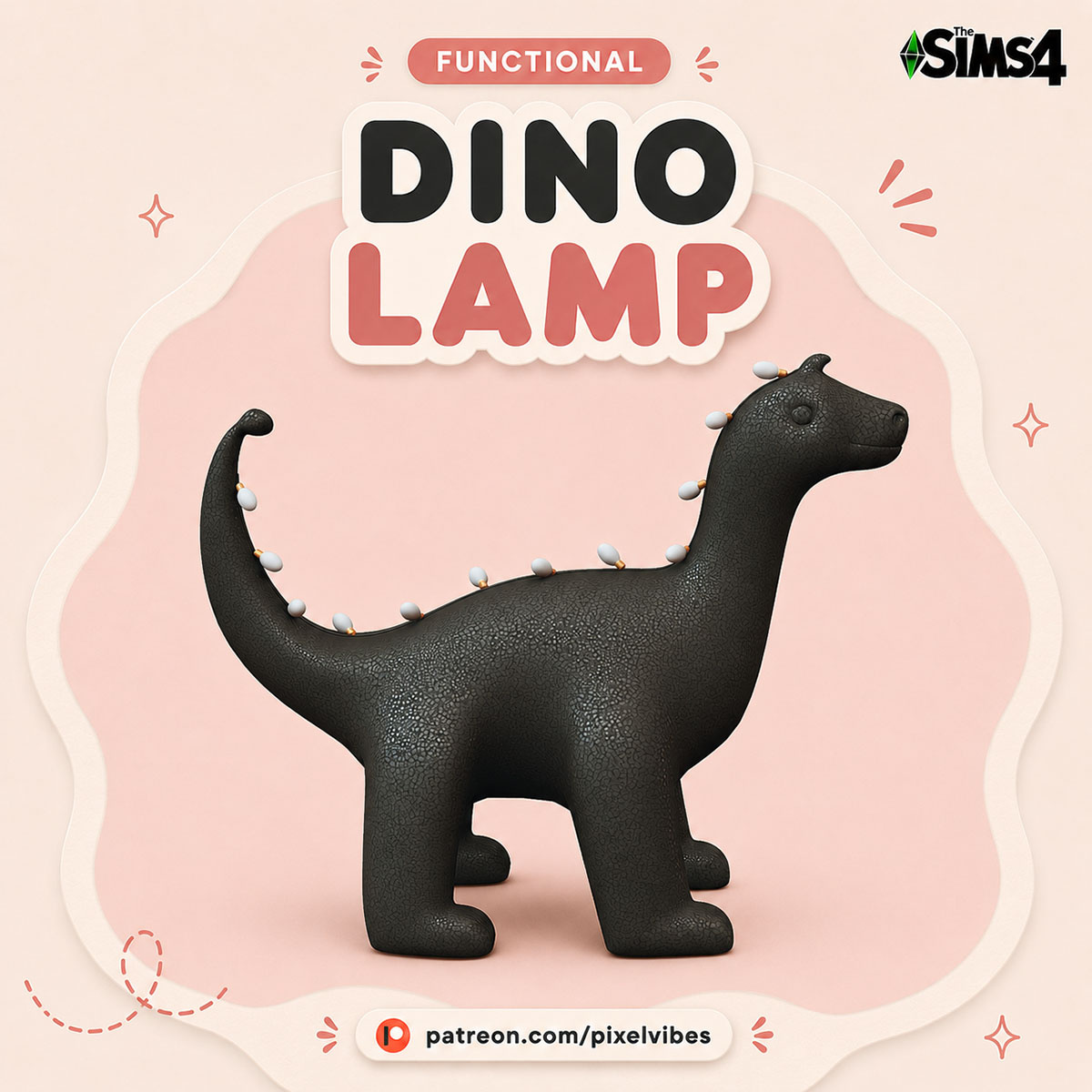 Детская лампа Dino Lamp для Sims 4