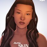 Женский скинтон mona skin для Sims 4