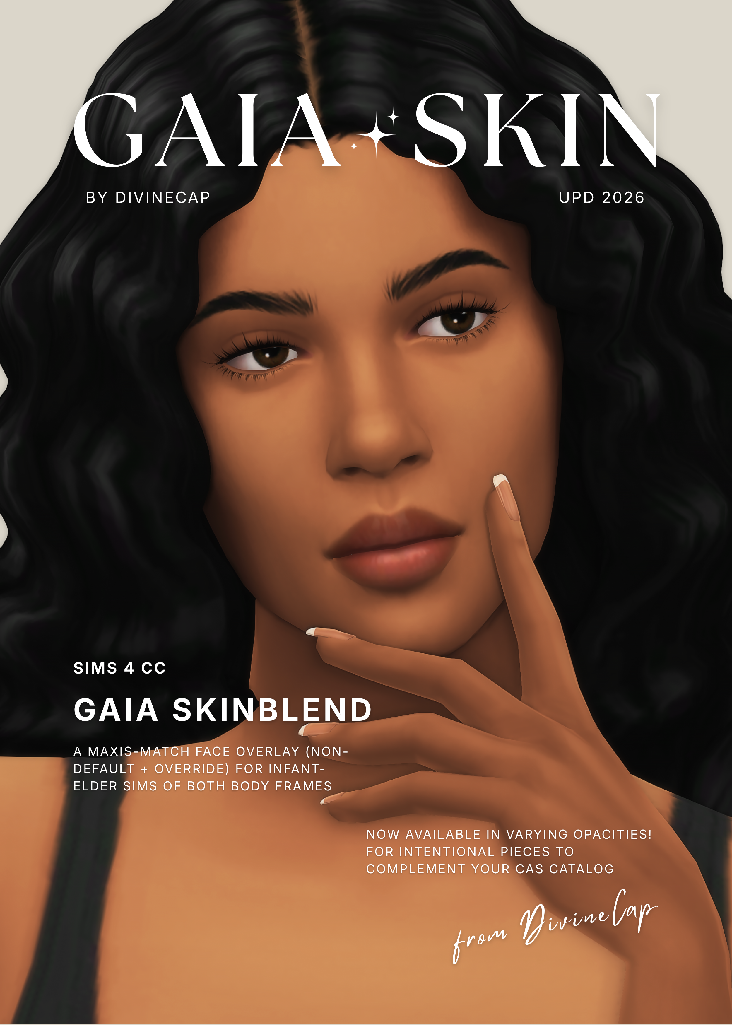 Скин лица GAIA SKIN для Sims 4