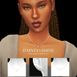 Комплект аксессуаров The DAINTY SHINE Set для Sims 4