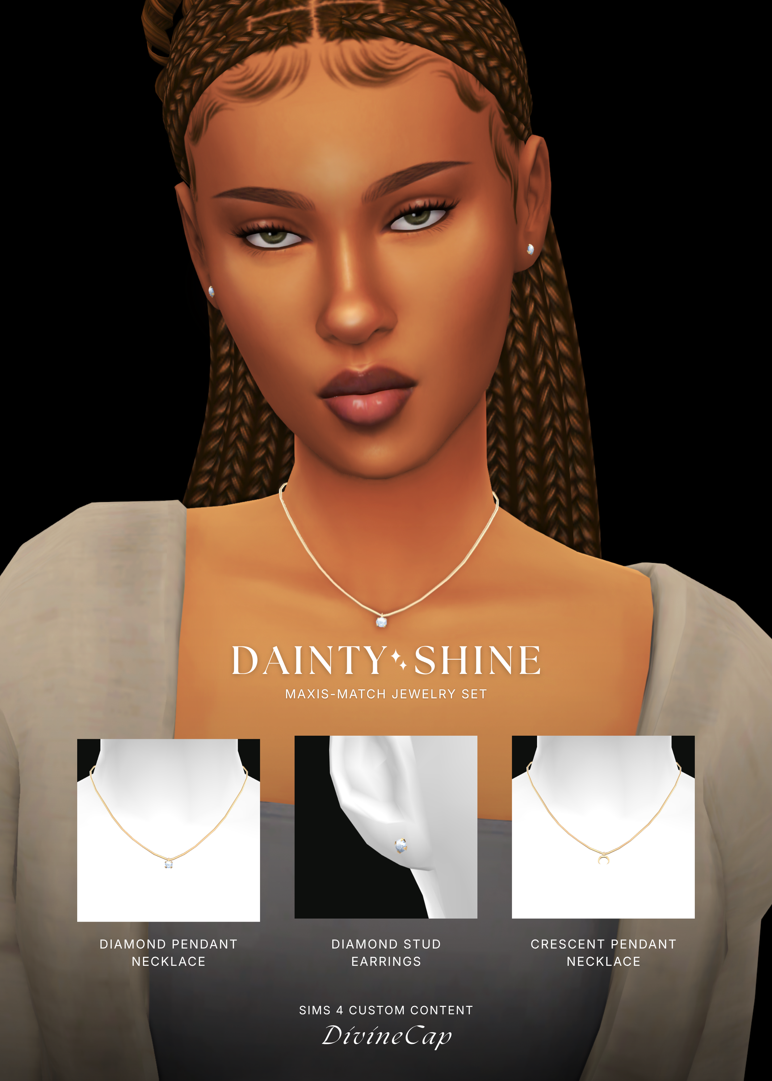 Комплект аксессуаров The DAINTY SHINE Set для Sims 4