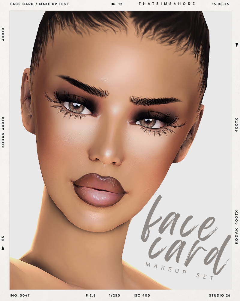 Набор косметики FACECARD makeup set для Sims 4