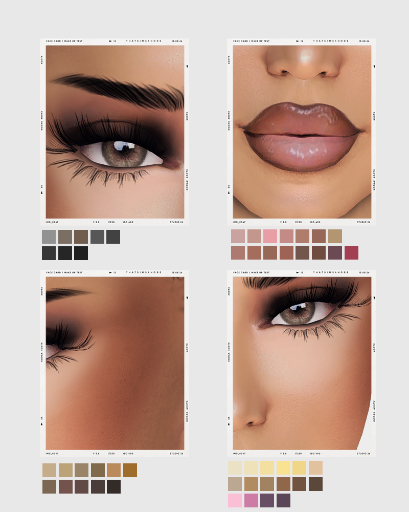 Набор косметики FACECARD makeup set для Sims 4