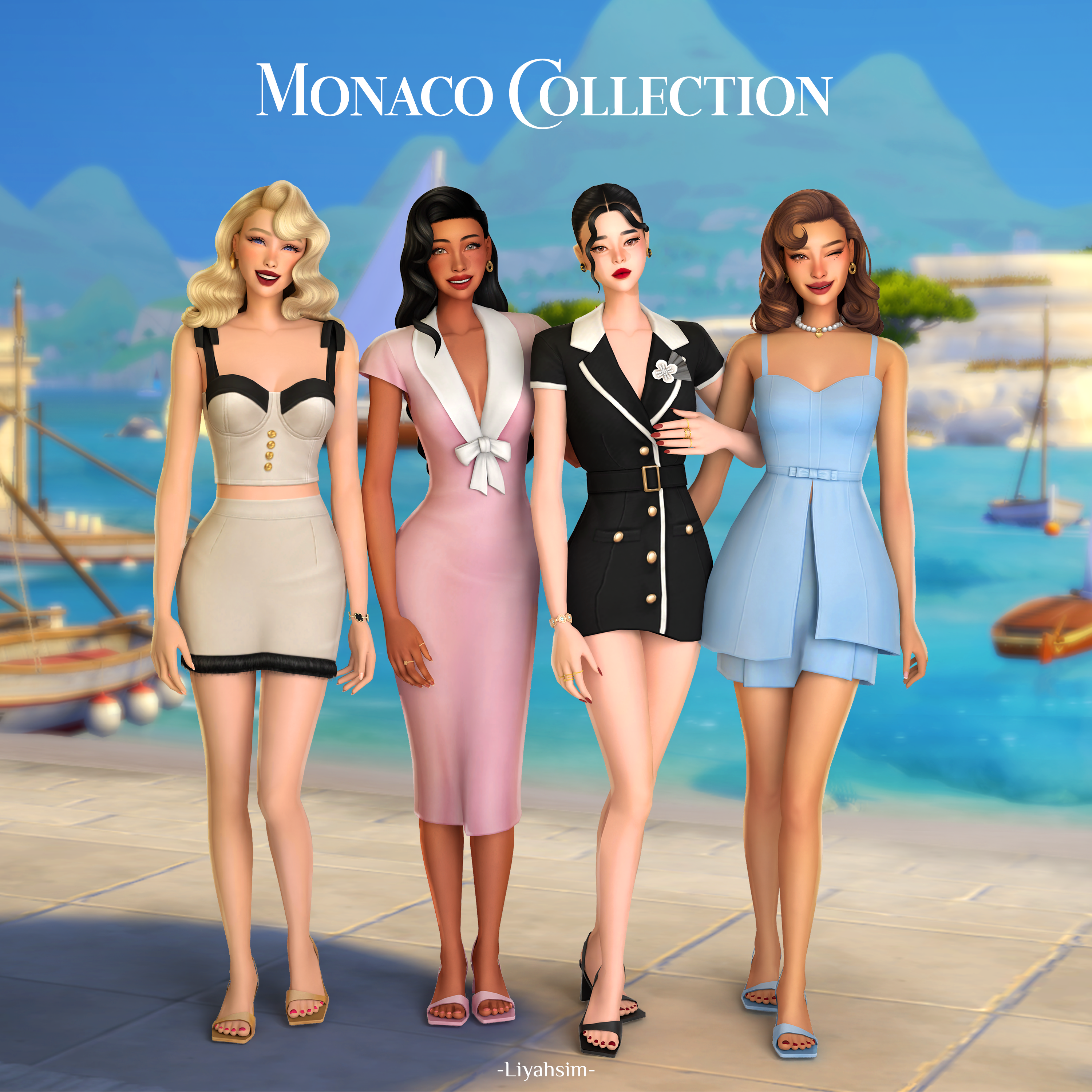 Элегантная коллекция Monaco Collection для Sims 4