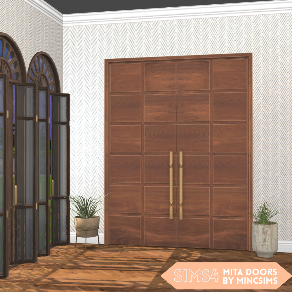 Набор дверей Mita Doors для Sims 4