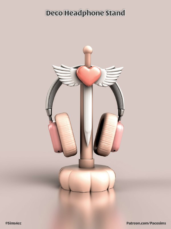 Декоративные наушники Deco Headphone Stand для Sims 4