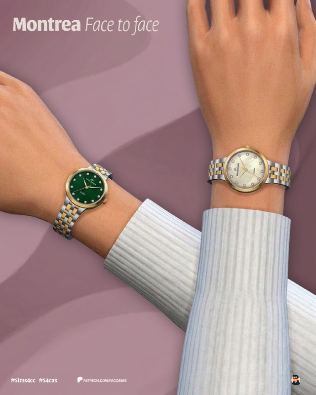 Часы для симочек Montrea Watch для Sims 4