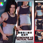Майка для симов Donovan V2 Tactical Tank для Sims 4 Майка для симов Donovan V2 Tactical Tank для Sims 4