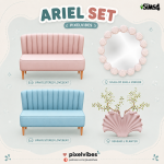 Сет для гостиной Ariel для Sims 4