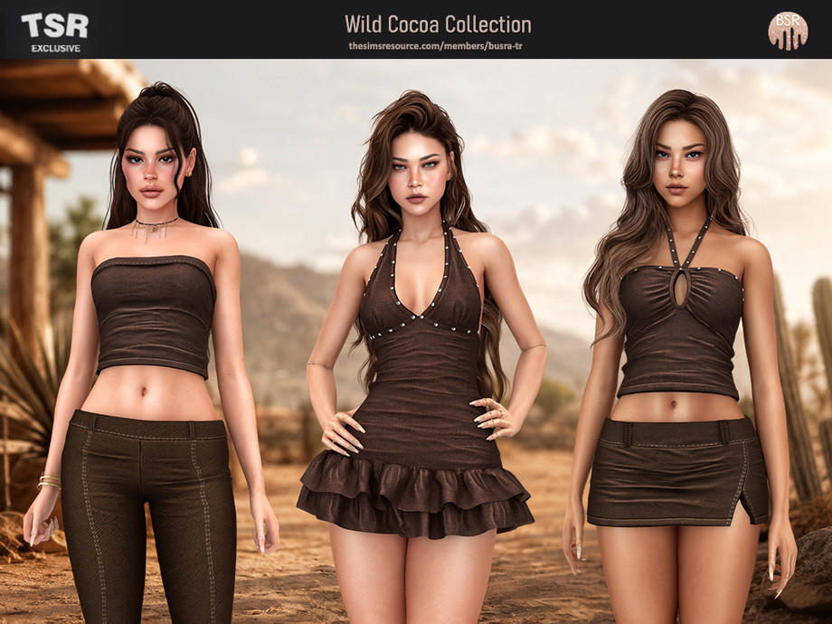 Какао коллекция для симочек Wild Cocoa Collection для Sims 4