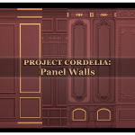 Набор настенных покрытий Project Cordelia: Panel Walls для Sims 4