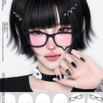 Очки для симочек и симов Tear-Glasses для Sims 4 Очки для симочек и симов Tear-Glasses для Sims 4