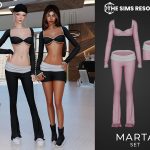 Спортивный сет для симочек Marta для Sims 4 Спортивный сет для симочек Marta для Sims 4