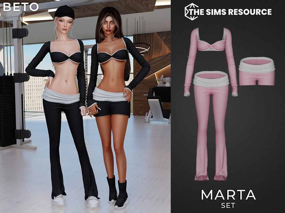 Спортивный сет для симочек Marta для Sims 4