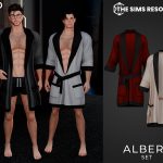 Халат для симов Albert для Sims 4 Халат для симов Albert для Sims 4