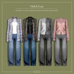 Повседневный комплект для симочки Chill & Cozy для Sims 4