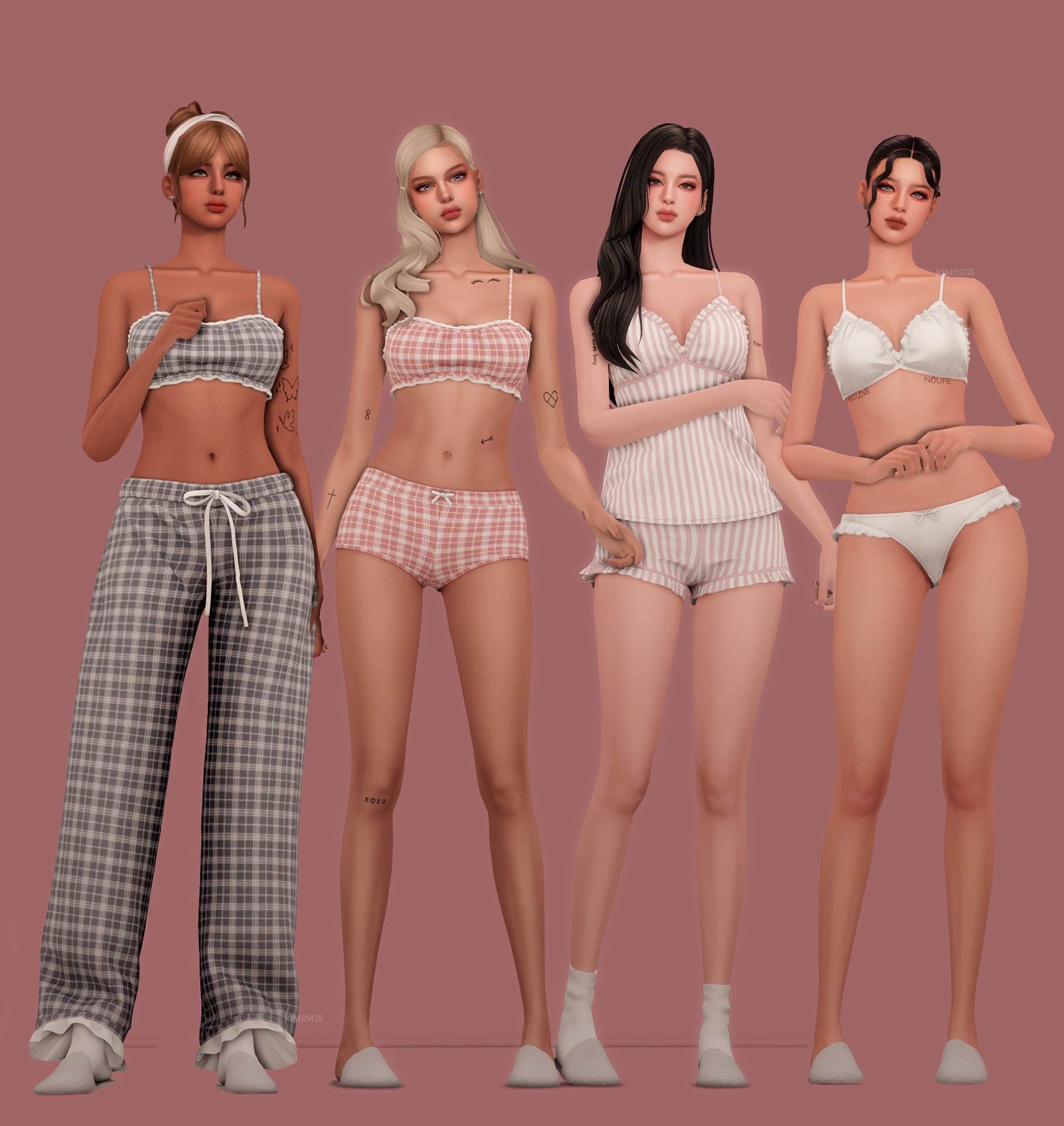 Сонный сет NEW GIFT BOX 44 для Sims 4
