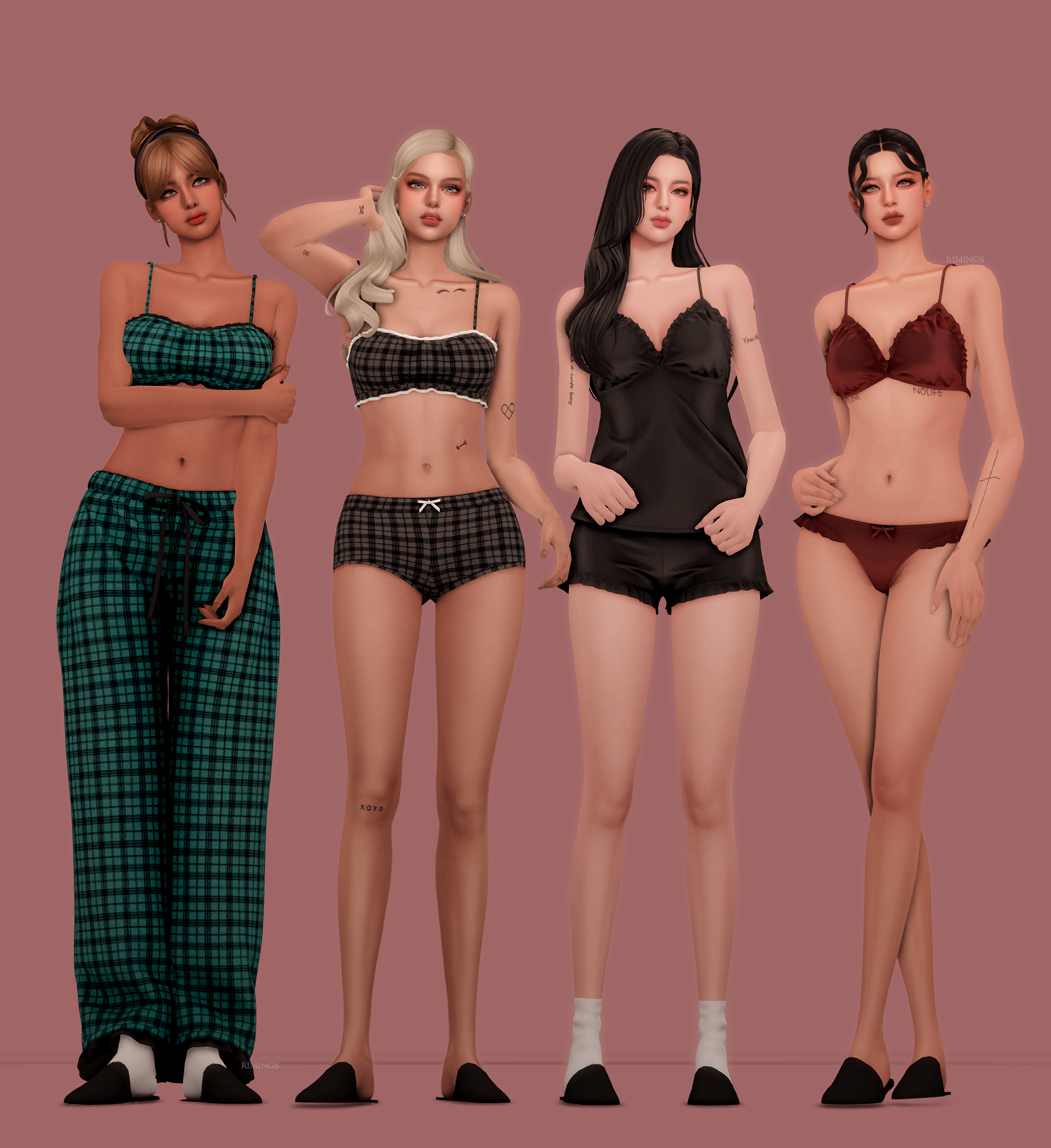 Сонный сет NEW GIFT BOX 44 для Sims 4