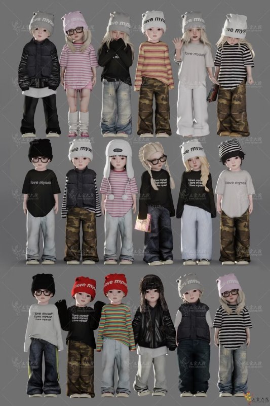 Коллекция одежды для тоддлеров Clothing Series Part 2 Toddler Clothing для Sims 4