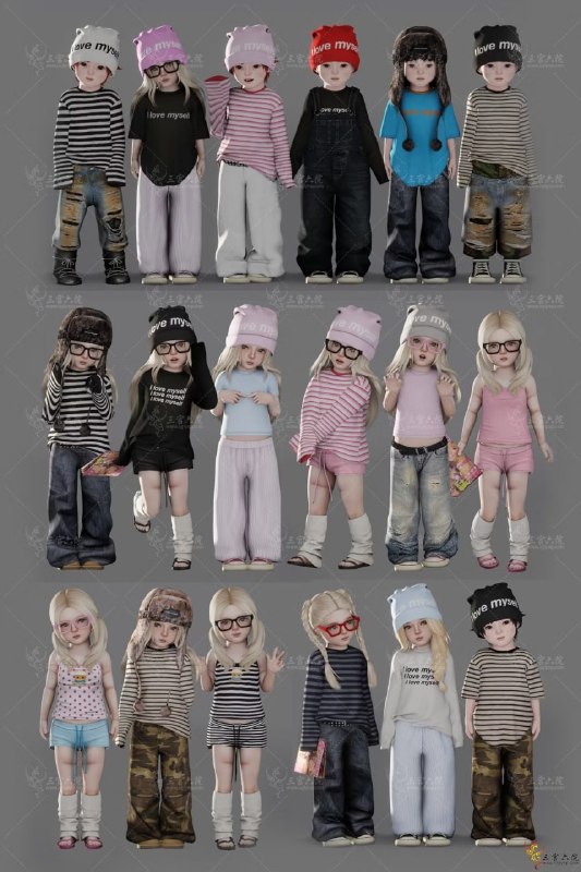 Коллекция одежды для тоддлеров Clothing Series Part 2 Toddler Clothing для Sims 4