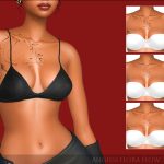 Татуировка для груди Flora Flow Tattoo для Sims 4 Татуировка для груди Flora Flow Tattoo для Sims 4